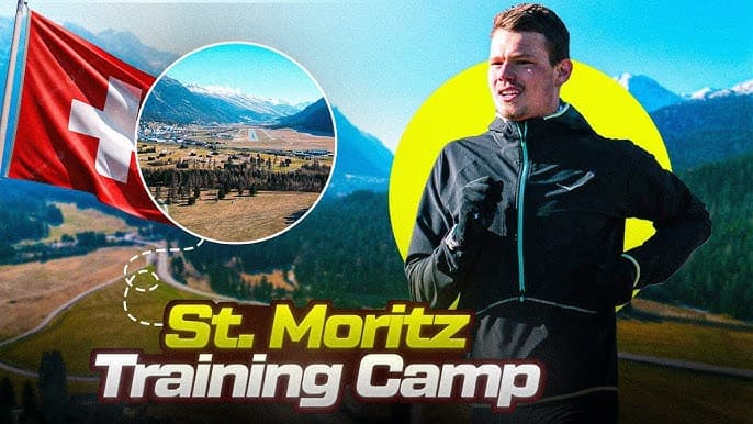 Standbild aus der Videoproduktion für Rico Bogen im Trainingslager St. Moritz.